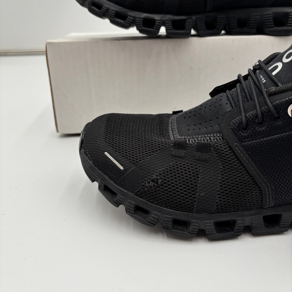On Cloud Women's Running Shoes Black Mesh Sneakers Size 8 (Swiss Engineering) - Picture 2 of 9